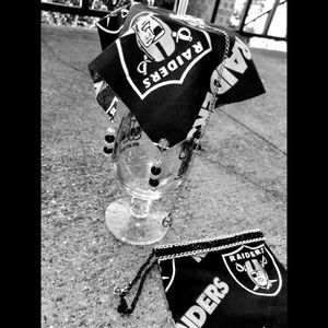 Oakland Raiders Drink Guard + Pouch